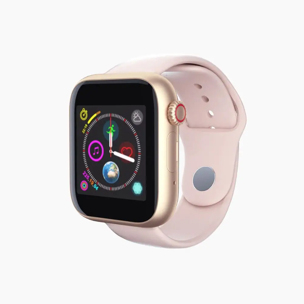 Pink Torntisc Смарт-часы для мужчин и женщин с sim-картой, камерой, Bluetooth, звонком, шагомером, напоминанием о сообщениях, телефонными часами для Apple, Android - Цвет: Pink
