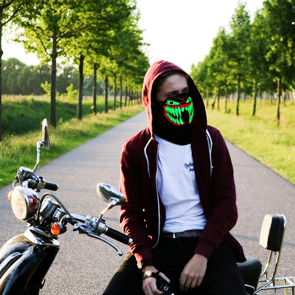 Светодиодная маска Saful для вечеринки костюмы Хэллоуина ужас украшение