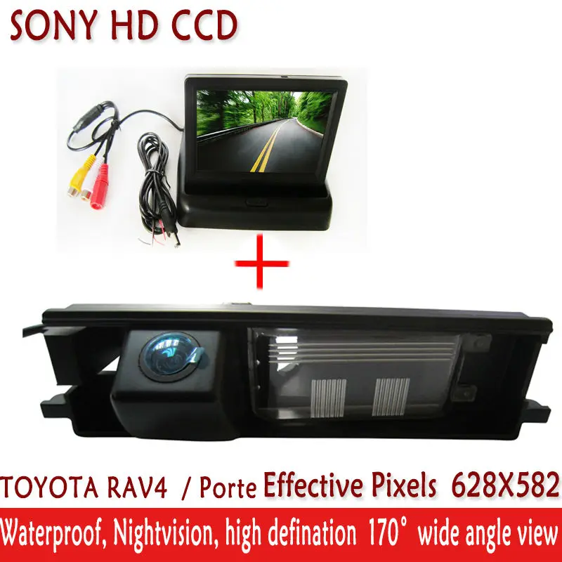4 3 HG HD SONY CCD Автомобильная камера для парковки с дюймовым складным TFT LCD