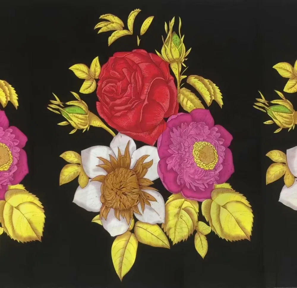 

african Floral wax ankara fabric 2018 latest tissu wax flower pattern african wax print fabric in blue color