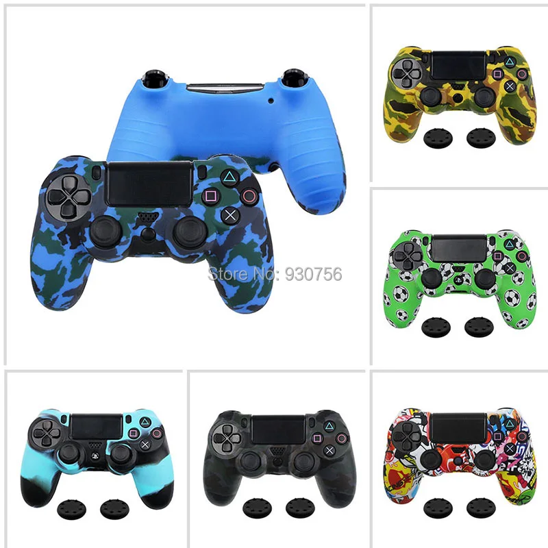 Камуфляжный силиконовый резиновый чехол с гелевой крышкой для Playstation 4 PS4 Slim Pro |