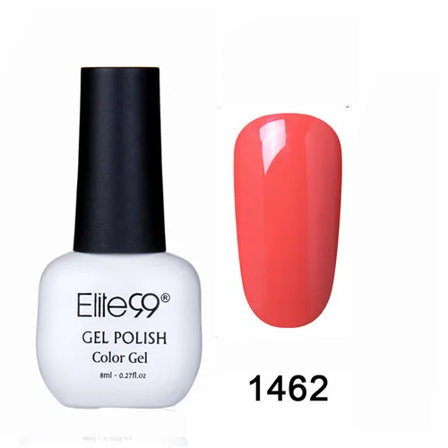 Elite99 8MLUV Гель-лак для ногтей Светодиодный лампа Гель-лак чистые цвета Полупостоянный Гель-лак для ногтей базовый топ - Цвет: 1462
