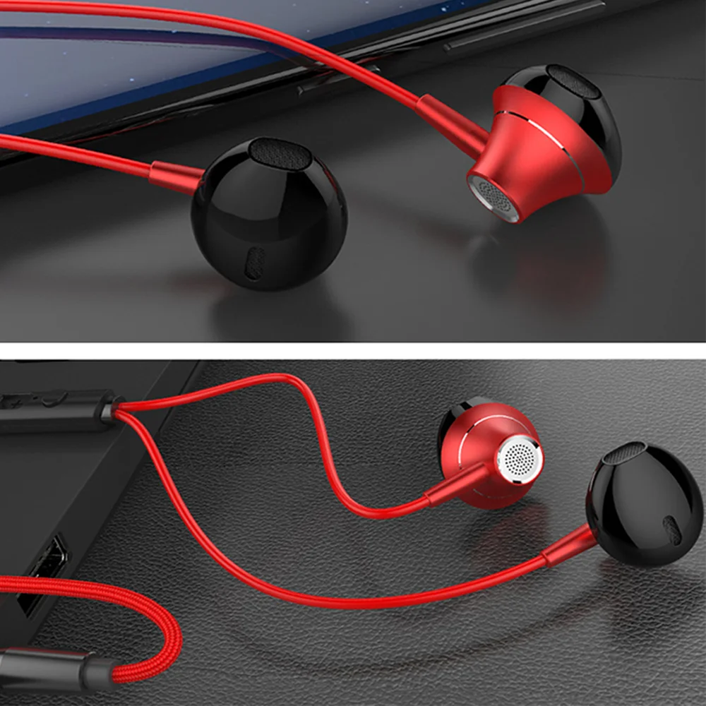 Проводные наушники EARDECO для телефона спортивные с усиленными басами
