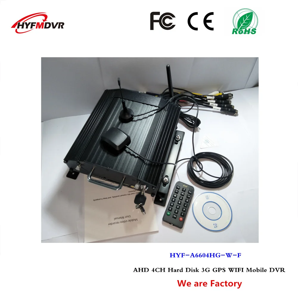 3G WiFi сетевой видеорегистратор 4CH HD HDD Мобильный DVR школьный автобус/Наличный