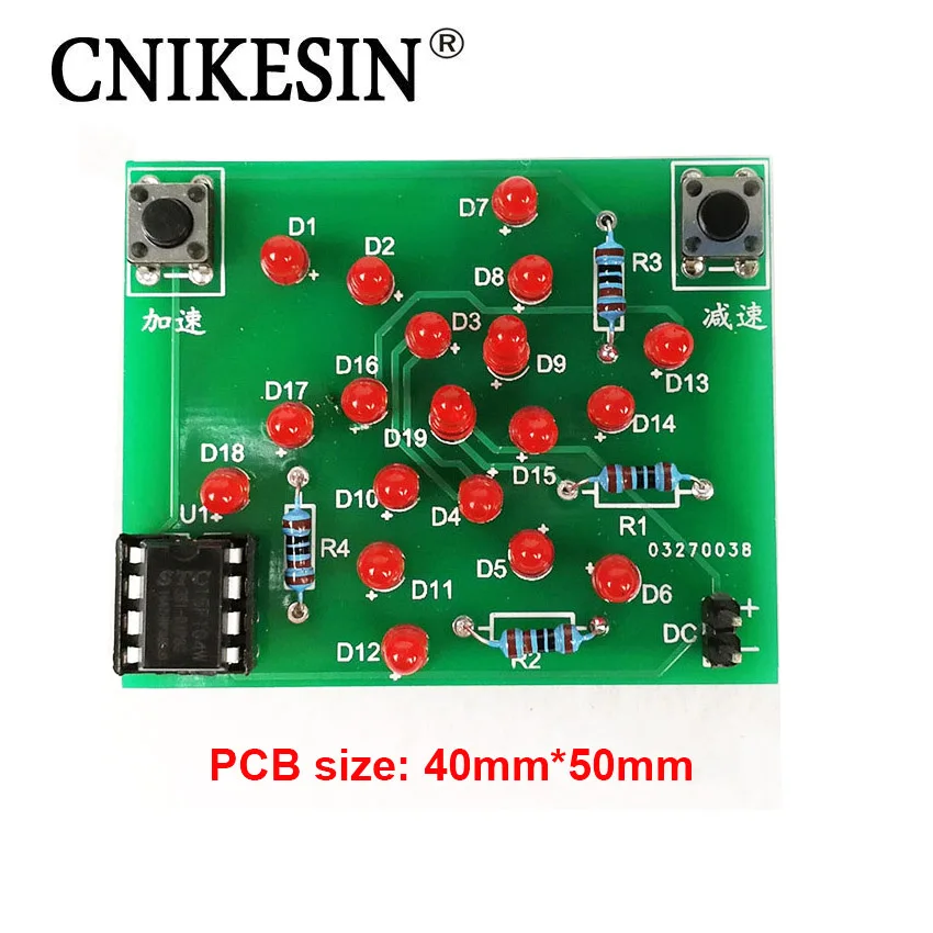Cnikesin DIY Наборы электронный Ветряные мельницы singlechip Kit Запчасти ручной