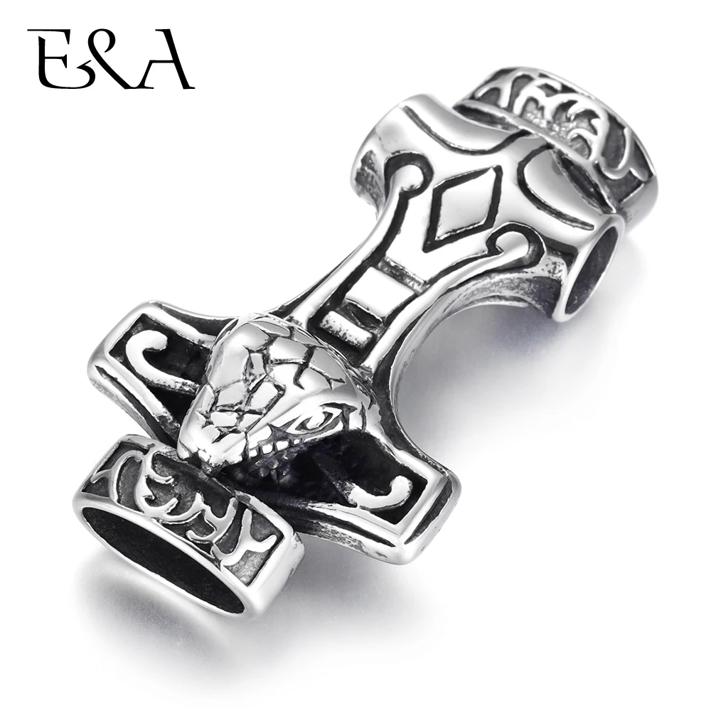 Топор викингов из нержавеющей стали коннектор змея изогнутое отверстие 12*6 мм для