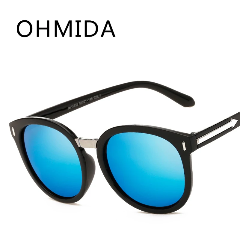 Мужские и женские очки OHMIDA круглые синие зеркальная стрела для вождения UV400