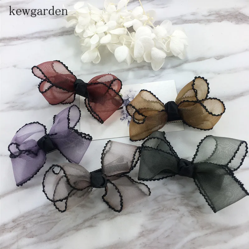 Kewgarden 25 40 мм 1 &quot1 5&quot ленты из органзы с черными краями стандартная самодельная