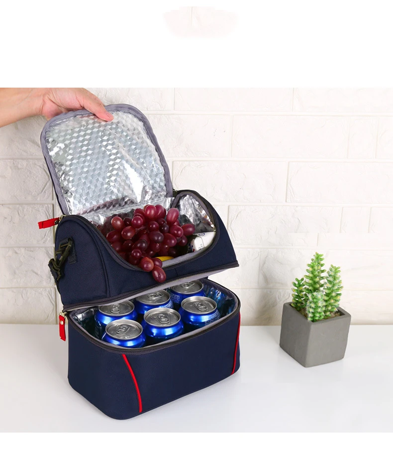 7л герметичная двухслойная сумка холодильник термальная для пикника обеда
