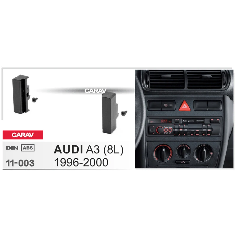 CARAV 11 003 автомобильный стерео радиоприемник пластина Панель рамка Комплект для AUDI