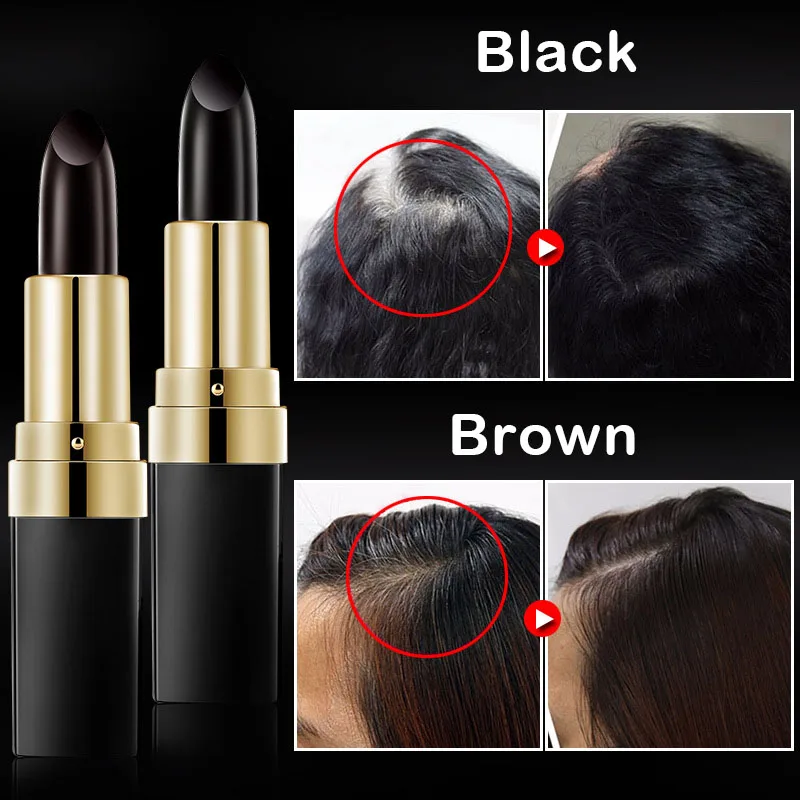 1/2/4 шт. волосы Цвет краска тушь для ресниц и бровей ручка быстрая Временная белый