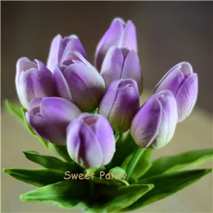 lt lilac 19 30 шт., черные тюльпаны, искусственные цветы, настоящие на ощупь, искусственная кожа, искусственные цветы для украшения дома, свадьбы, искусственные цветы - Цвет: lt lilac 19