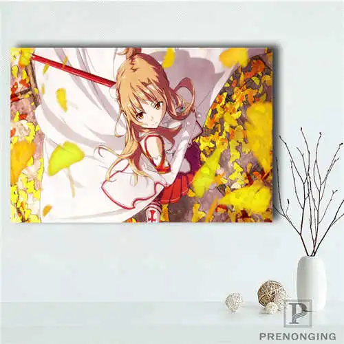 Canvas Poster Пользовательские Холст плакат Асуна(45) Печатный постер ткань стены искусства картины для декора гостиной#18-12-05-H-03-161 - Цвет: Canvas Poster