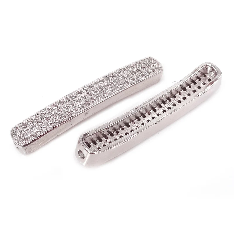 Разноцветные Украшения CZ Micro Pave длинные аксессуары ручной работы латунь