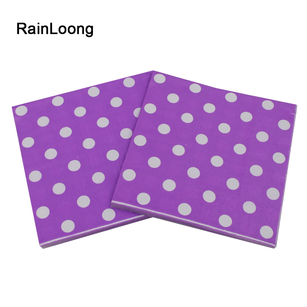 [RainLoong] в горошек Бумага салфетка Para Festas & вечерние ткани мультфильм поставка