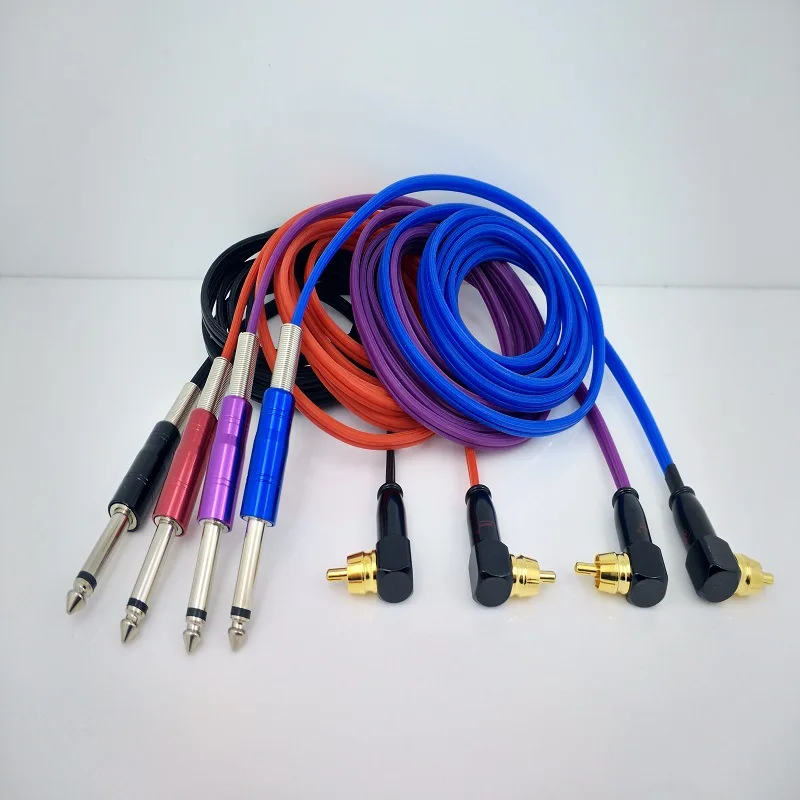 Высококачественный новый шнур с зажимом для татуировки RCA мягкий силиконовый