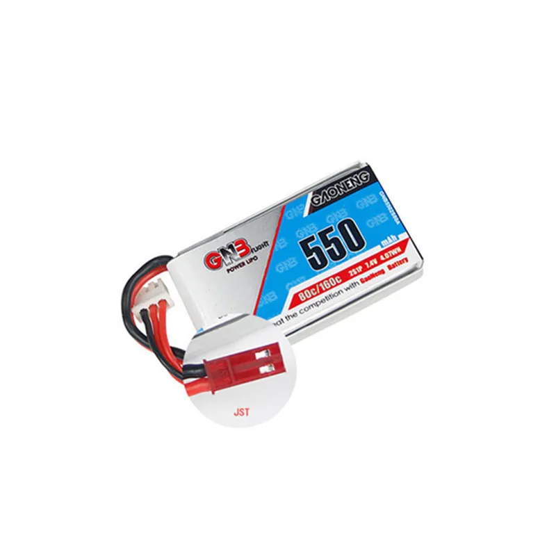 Kingkong FPV яйцо 136 мм гоночный Дрон запасная часть 7 4 V 550 mAh 80C батарея с разъемом JST для
