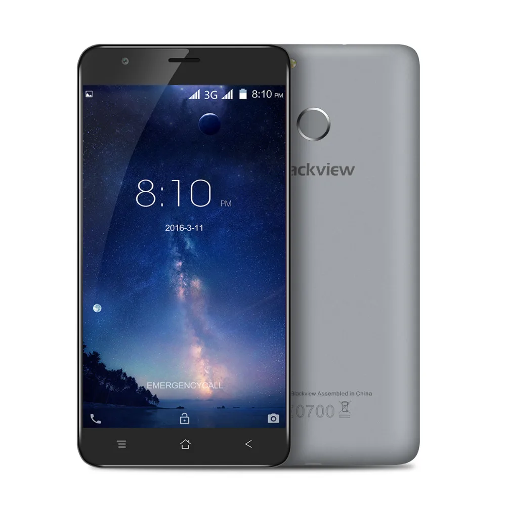 Blackview E7S Мобильного Телефона Android 6.0 MT6580 Quad Core 2 ГБ 16 Мобильный Телефон 5.5 Дюймов 8.0MP