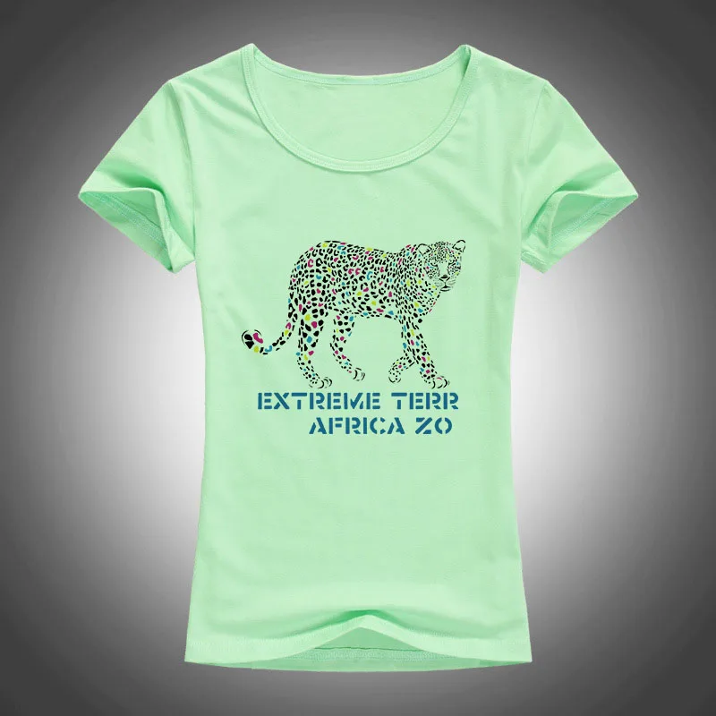 Футболка extreme terr africa zo с принтом животных женские летние модные топы коротким