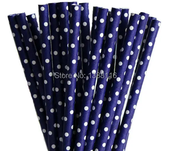 Трубочки для напитков в горошек 100 шт.|violet|violet violetsviolet decoration |