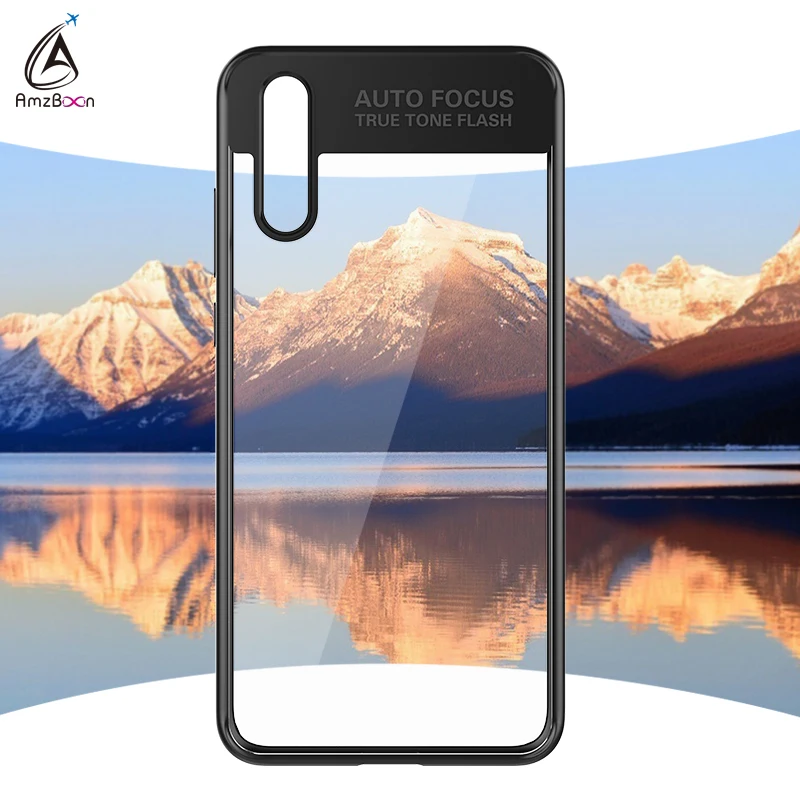 Amzboon Luxury HD Slim Shock-proof PC &amp Silicone 2-in-1 Phone Bag Case Cover For Huawei P20 /P20 Pro/Plus Protector Coque Shell |