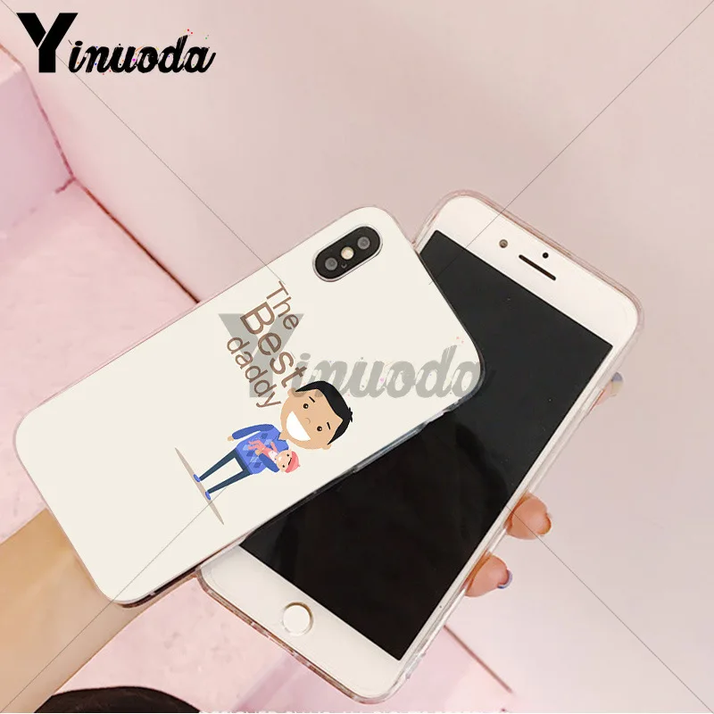 Yinuoda I love my best dad однотонный Ультратонкий Мягкий ТПУ Модный чехол для телефона Apple iPhone 8 7 6 6S Plus X XS max 5 5S SE XR