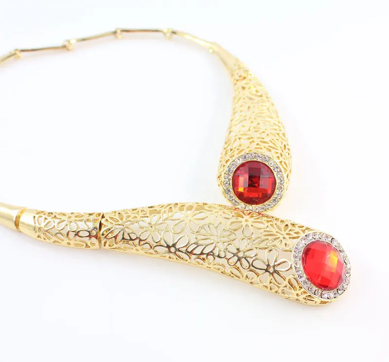 Модные Винтажные африканские Стразы с бусинами комплекты ювелирных изделий