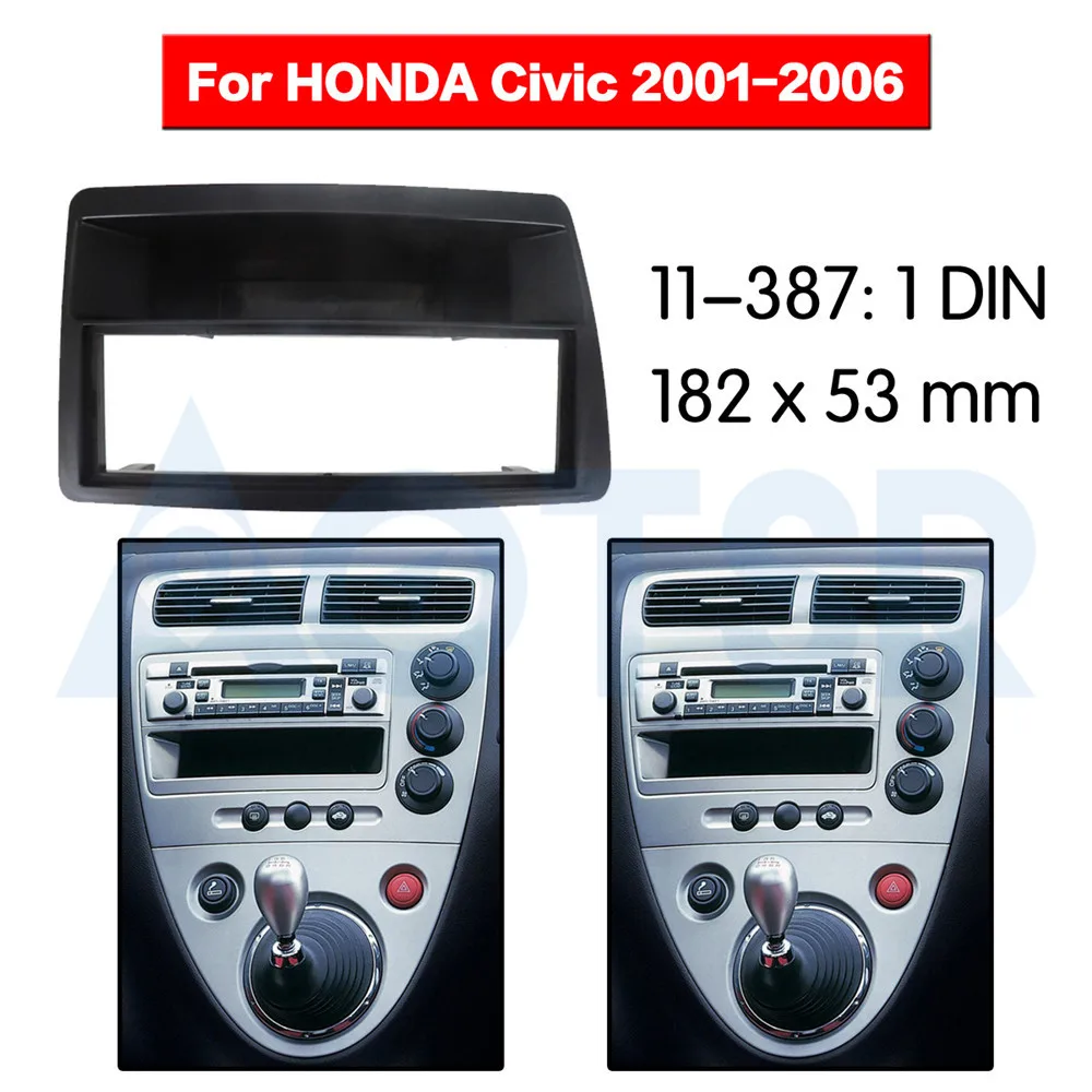 

2 din радиоприемник для HONDA Civic 2001-2006, установочный комплект для монтажа Стерео аудиопанели, рамка-адаптер, радио, стерео, DVD, CD