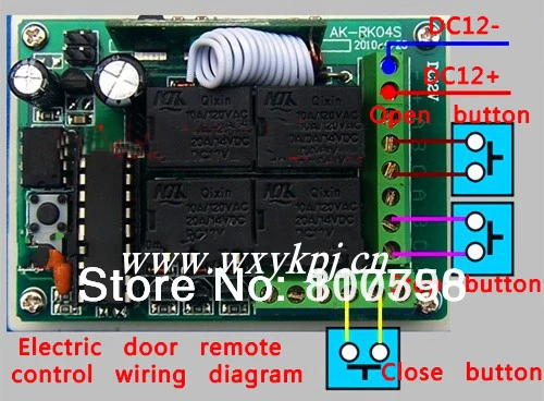 Лучшая цена Новый DC 12V 10A 4 канала обучения код RF беспроводной пульт