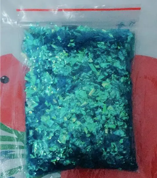 lt blue 10 г/упак. красочные сверкающие раковины сахарная бумага блестки игрушки для Лизун для детей Кристалл грязи наполнитель украшения материал аксессуары - Цвет: lt blue