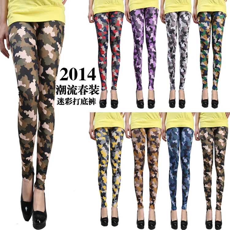 Camouflage leggings adventure time fitness sport leggins american apparel spring 2014 black milk legging pants | Женская одежда