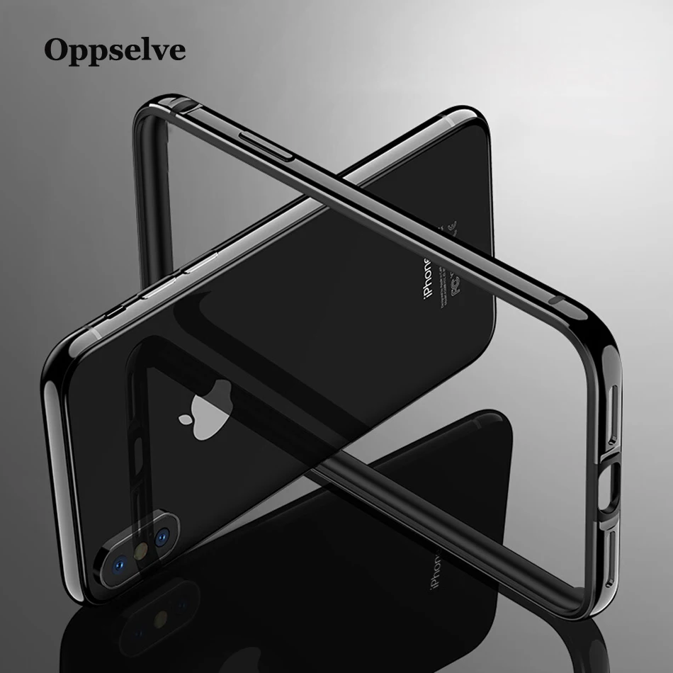 Чехол-бампер для iPhone Xs Max Xr 8 7 6 6s Plus Capinhas противоударный алюминиевый чехол-рамка для iPhone X 10 защитный чехол