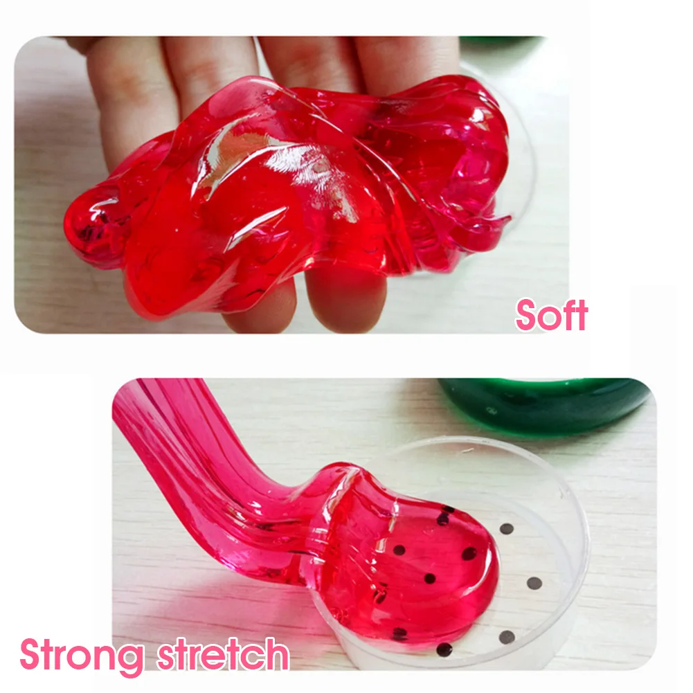 Игрушка слайм для фруктов магнитная полимерная глина цветная прозрачная