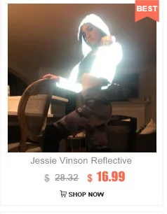 Jessie Vinson Модные Женские Светоотражающие длинные штаны женские штаны для бега блестящие хип поп флуоресцентные спортивные брюки, штаны для бега