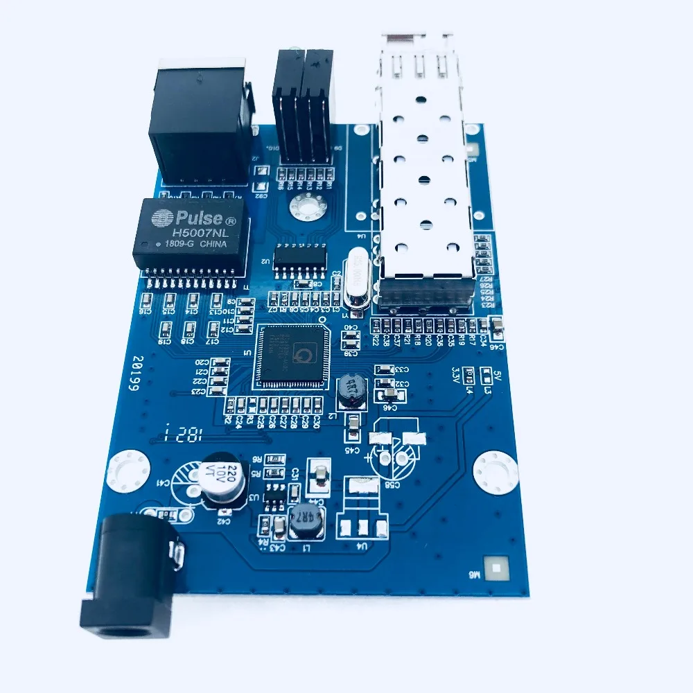 SFP оптоволоконный конвертер RJ45 гигабитный GPON/OLT медиа 1000 Мбит/с волоконно
