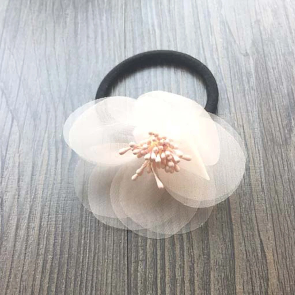 100 шт. Тюль шифон круглой формы украшения для DIY аксессуары для волос поставка головных уборов 4 см