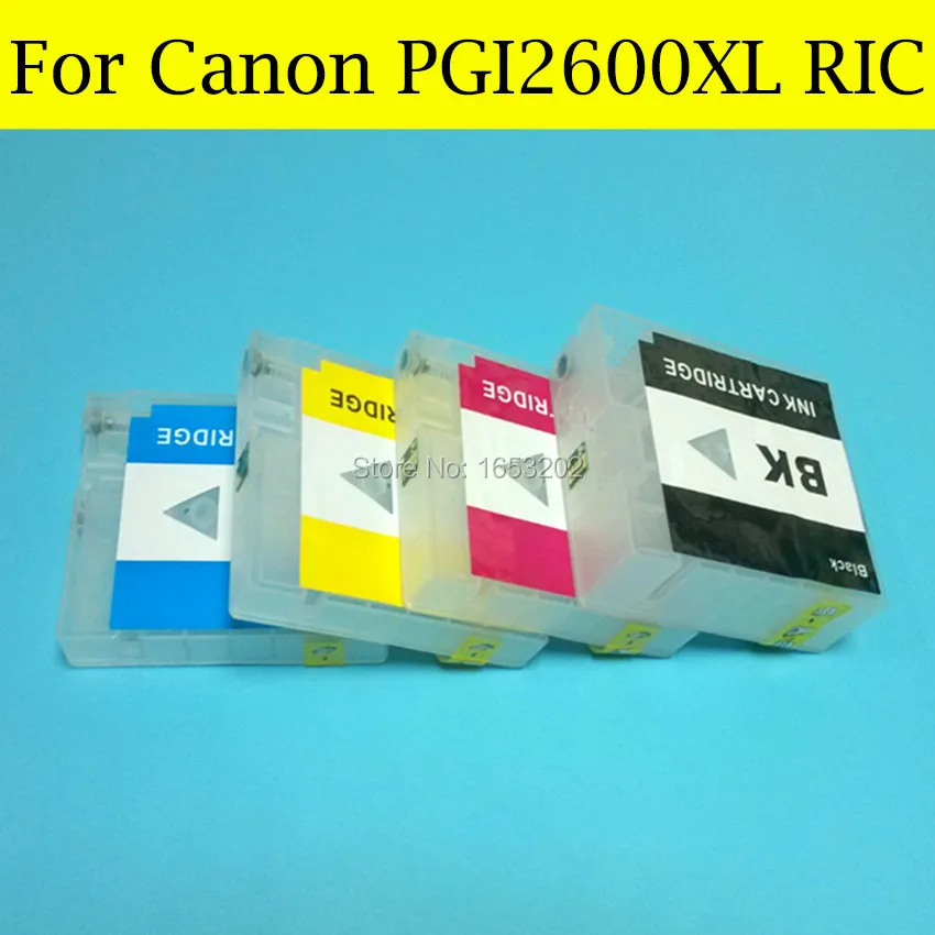 4 PCS/Lot Refillable Ink Cartridge For CANON PGI2600XL Canon MAXIFY MB5060 MB5360 Printer | Компьютеры и офис