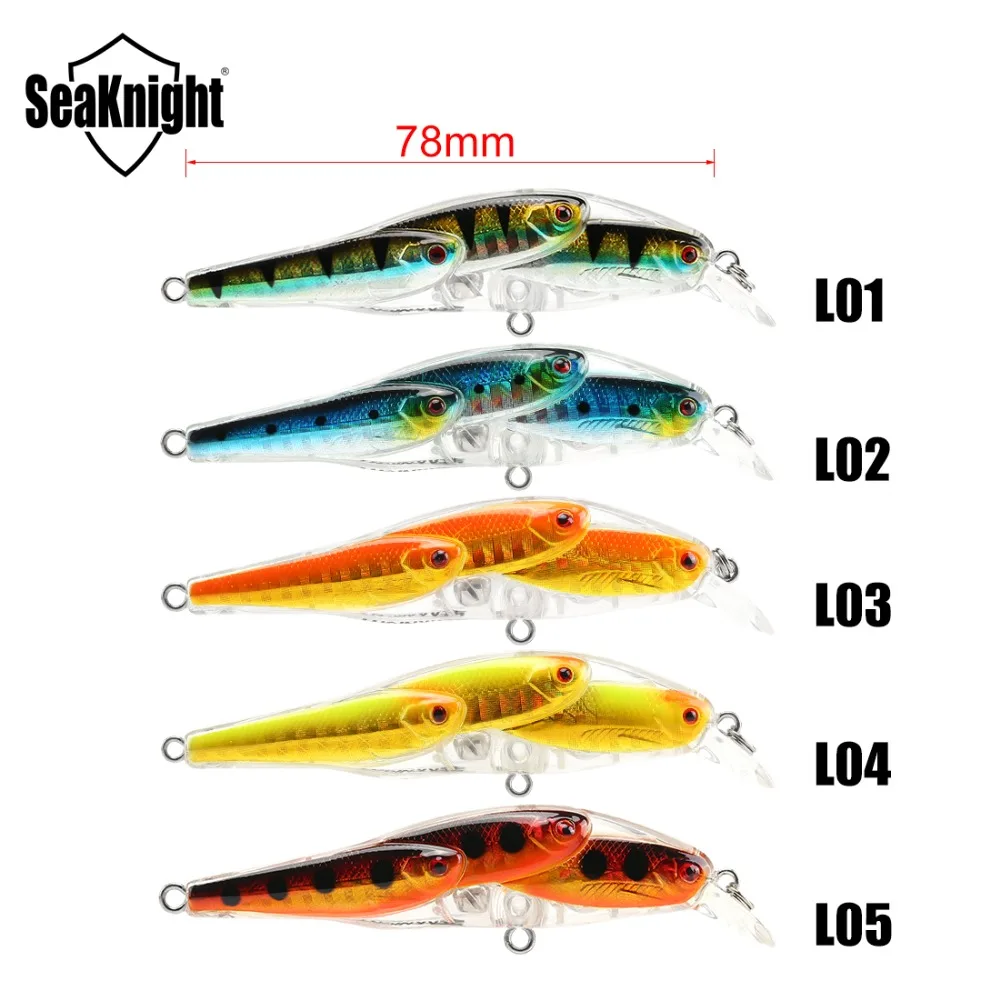 SeaKnight Minnow SK037 рыболовная приманка 1 шт. 10 2 г 78 мм 0 м плавающая твердая 3D рыбий глаз