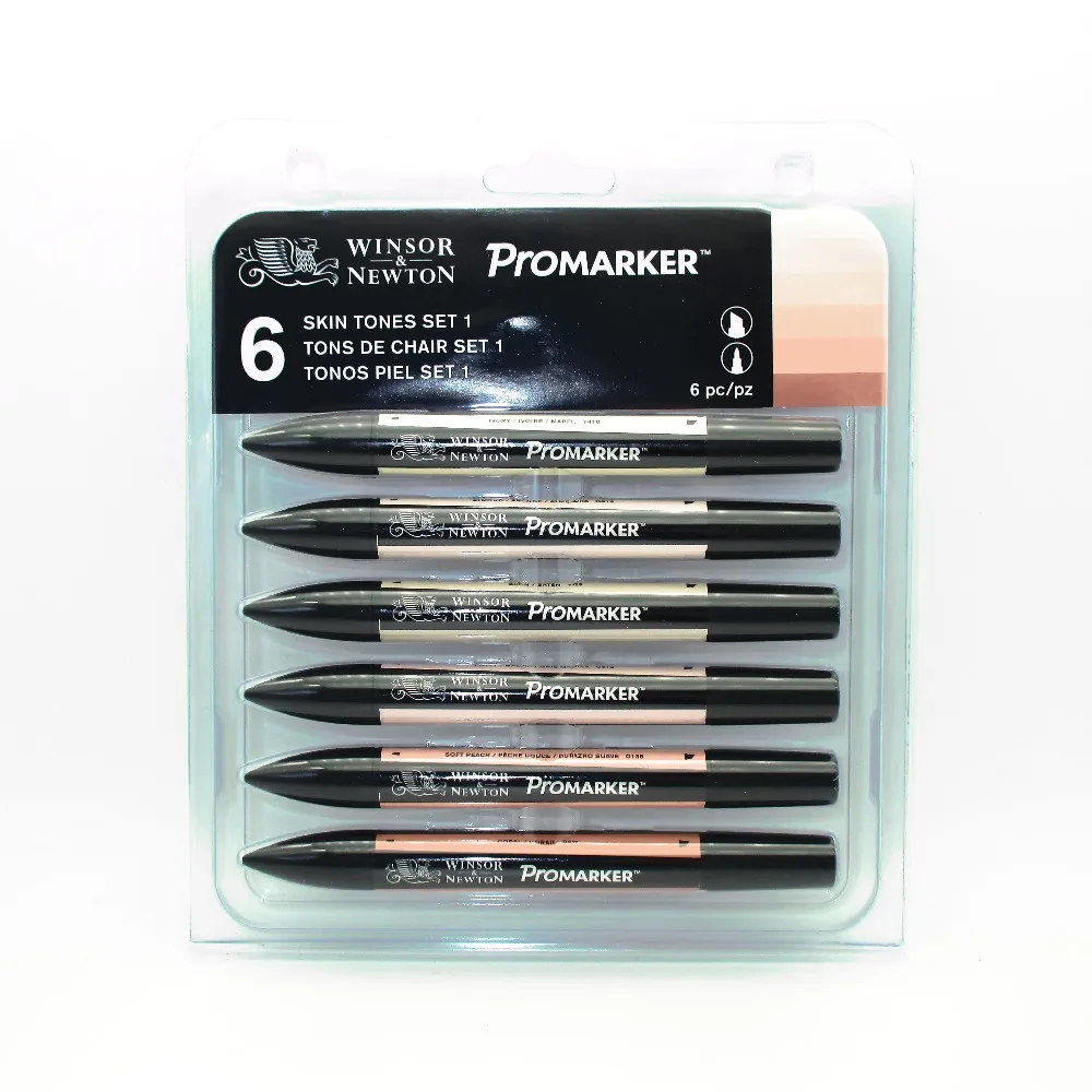 Winsor& Newton Promarker набор тонов кожи двойной наконечник на спиртовой основе быстросохнущие маркеры