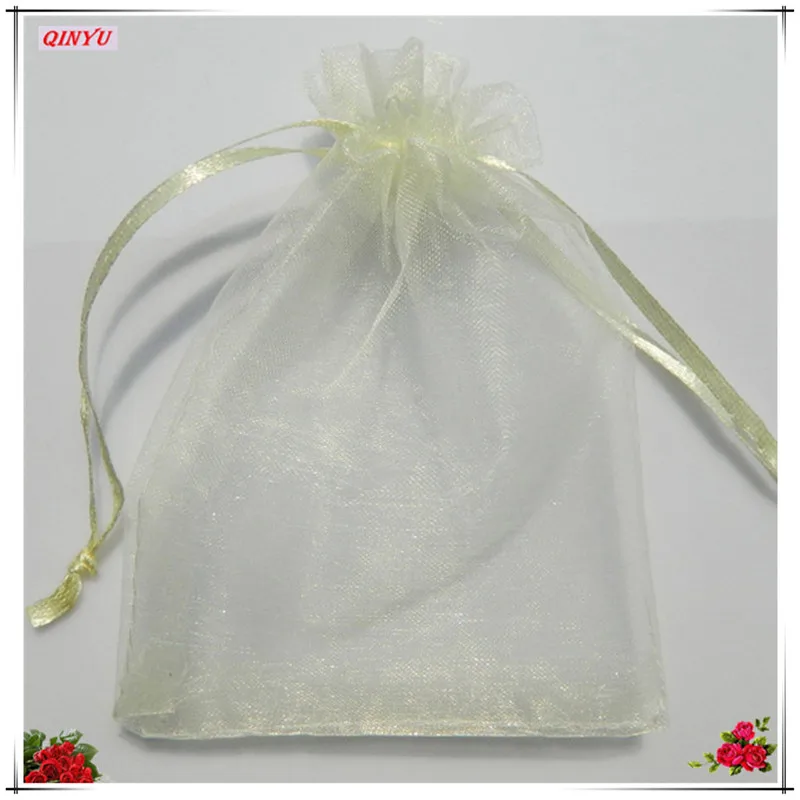 25 шт., 20x30, 25x35, 30x40, 35x50 см, тюлевые сумки из органзы, прозрачные Упаковочные сумки, свадебные подарочные мешки для конфет, товары для свадебной вечеринки 6Z