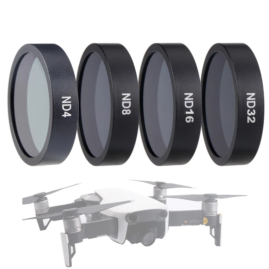 4in1 ND Для Mavic воздушный фильтр для дрона ND4 ND8 ND16 ND32 Набор фильтров для камеры нейтральной плотности для DJI Mavic Air объектив камеры Подвеса аксессуары - Цвет: 4in1 ND