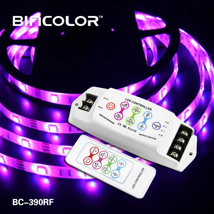 12 Вольт 24 вольт 8A 3 канала декоративные светодиодные RGB контроллер с РФ управления
