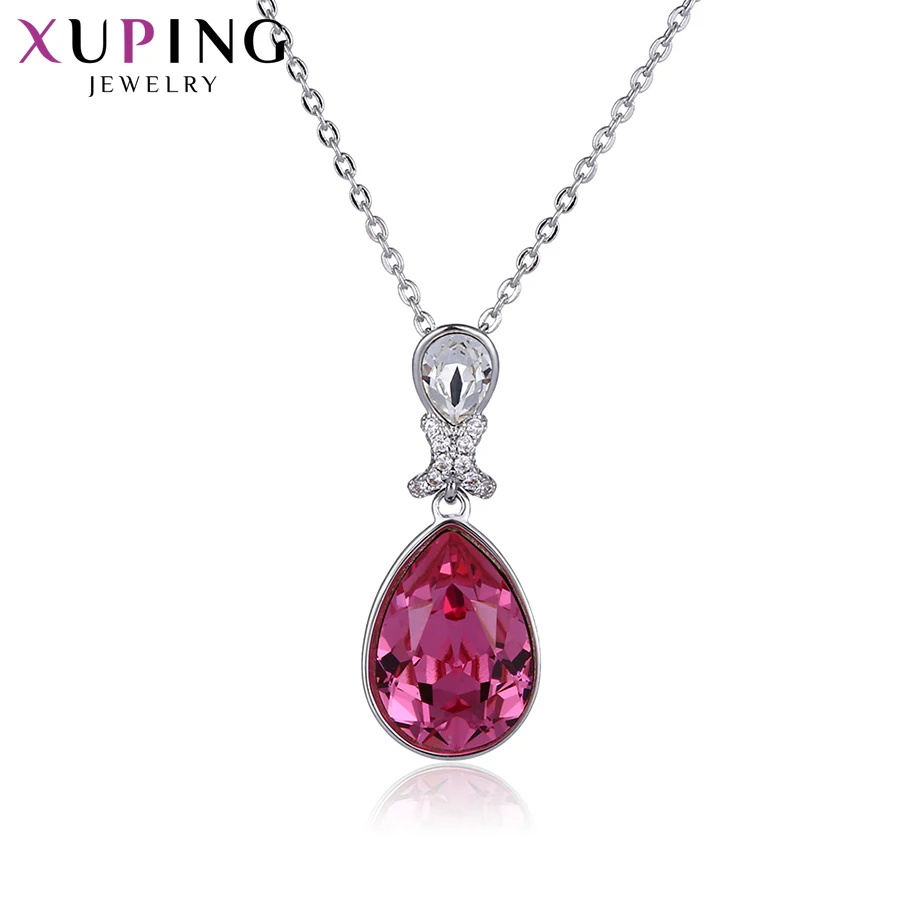 От бижутерии Xuping очаровательные модные стильные ожерелья с милой капли воды