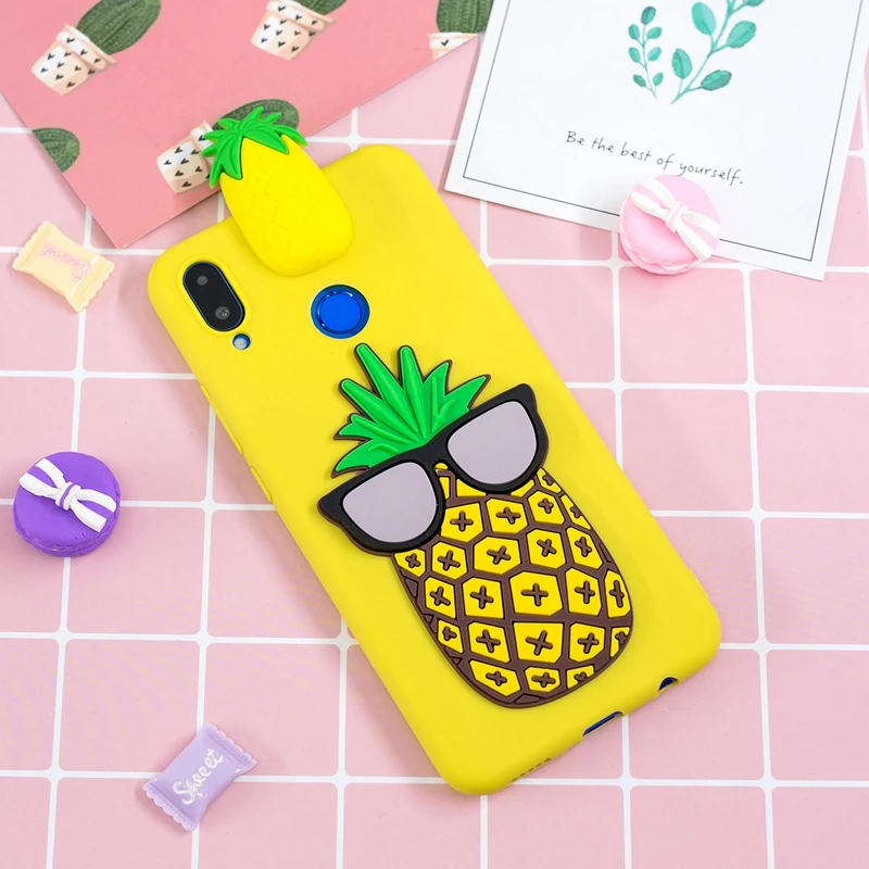 3D Cartoon Unicorn Cover For Huawei Nova 3i Case Cute Toys Bear Phone Bumper P Smart Plus 6.3&quot Soft Coque Fundas |