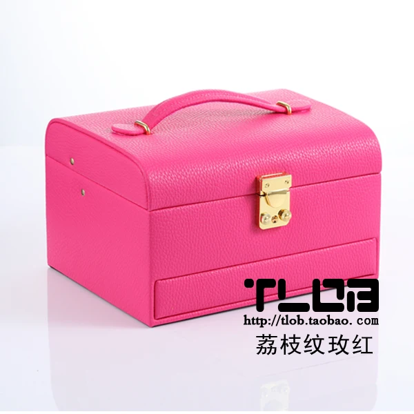 New Beauty Leather Jewelry Box Gift Packaging Display Large Exquisite Makeup Case Luxury Organizer Storage | Украшения и