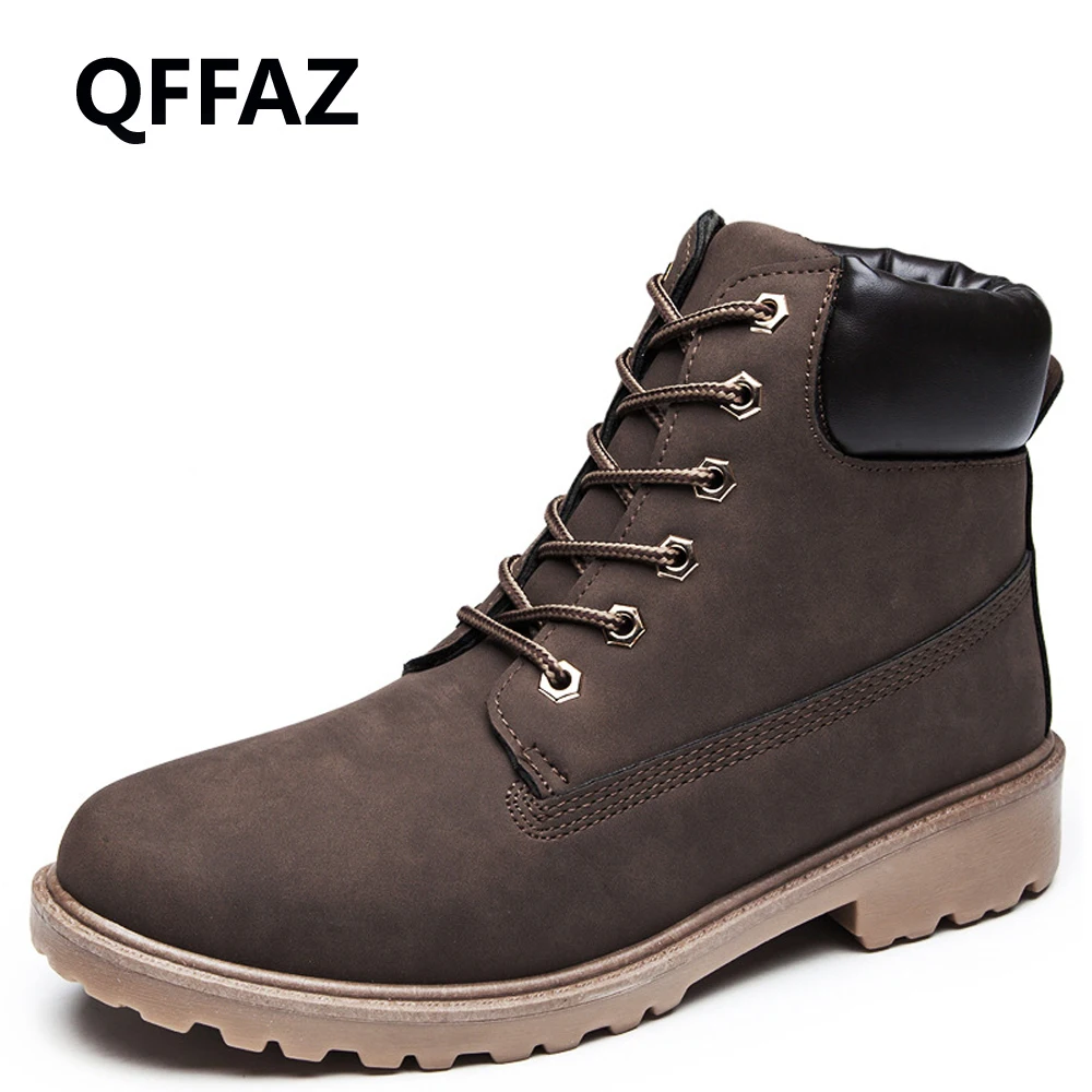 Мужские ботинки из искусственной замши на шнуровке размеры 39 46|Ботинки| |