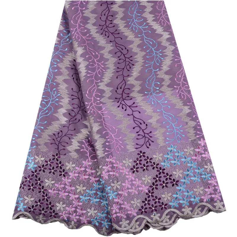 

High Quality 2019 Cord Swiss African Lace Fabric Embroidery Lace Fabric For The Wedding Lace Dress Fabric Wine Color S1509