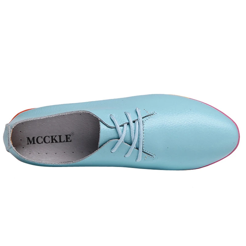 MCCKLE / Новые женские туфли ярких цветов на плоской подошве модная женская