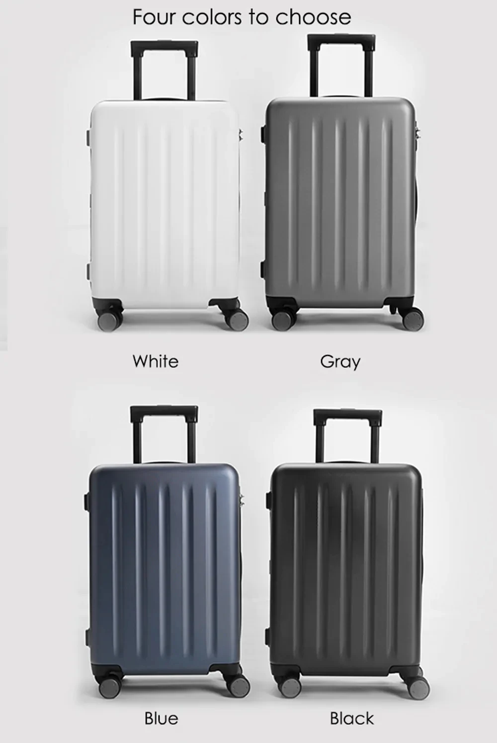 Origiinal Xiaomi костюм чехол Чемодан s 90Fun бренд замок TSA крутящееся колесо легкий нести сумку Чемодан чехол для отдыха на открытом воздухе 20 24 28"