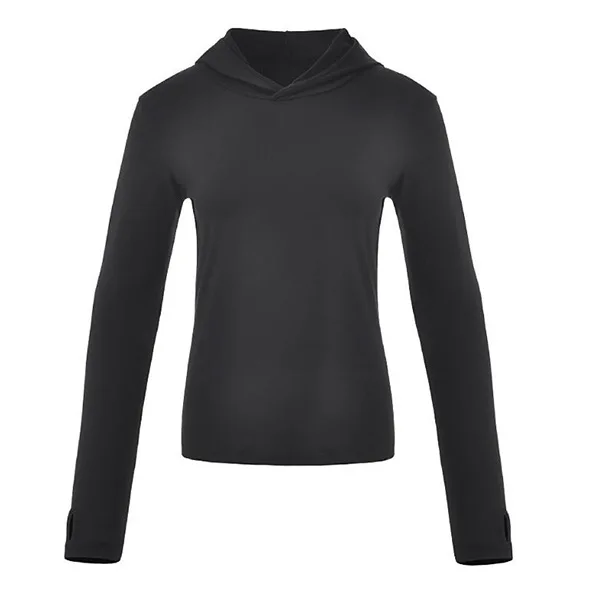 Спортивные топы колготки шлемы одежда для фитнеса женская йоги бега с капюшоном